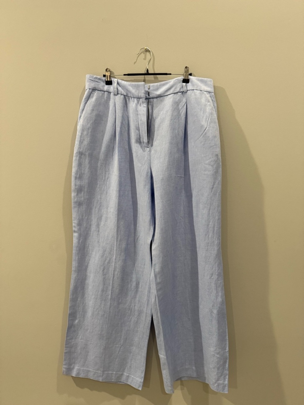 LOFT Light Blue Wide-Leg Pants